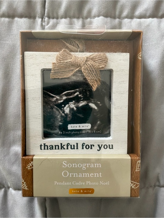 Pearhead Other - kate & milo “thankful for you” Sonogram Ornament